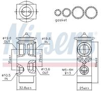 NISSENS 999323 Valvola ad espansione, Climatizzatore per DAF,MAN