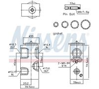 NISSENS 999342 Valvola ad espansione, Climatizzatore per ABARTH,CHRYSLER,FIAT,IV