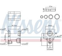 NISSENS 999356 Valvola ad espansione, Climatizzatore per RENAULT