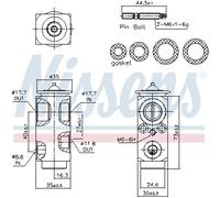 NISSENS 999364 Valvola ad espansione, Climatizzatore per MERCEDES-BENZ