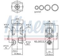 NISSENS 999369 Valvola ad espansione, Climatizzatore per SCANIA