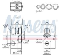 NISSENS 999374 Valvola ad espansione, Climatizzatore per ACURA,HONDA