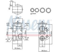 NISSENS Valvola espansione climatizzatore