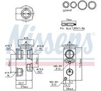 NISSENS 999389 Valvola ad espansione, Climatizzatore per MERCEDES-BENZ