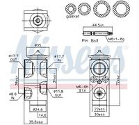 NISSENS 999390 Valvola ad espansione, Climatizzatore per MERCEDES-BENZ