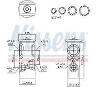 NISSENS Valvola espansione climatizzatore