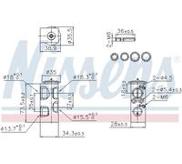 NISSENS 999443 Valvola ad espansione, Climatizzatore per BMW,MINI