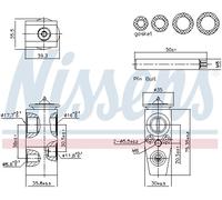 NISSENS 999445 Valvola ad espansione, Climatizzatore per FORD