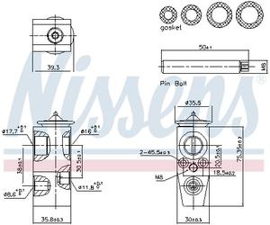NISSENS 999448 Valvola ad espansione, Climatizzatore per FORD