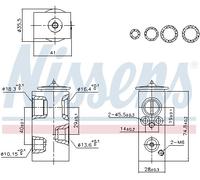 NISSENS 999457 Valvola ad espansione, Climatizzatore per RENAULT