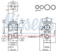NISSENS 999486 Valvola ad espansione, Climatizzatore per VW