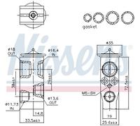 NISSENS 999490 Valvola espansione climatizzatore