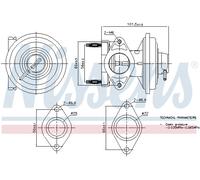 NISSENS AGR-Valvola Adatta Per Ford Mondeo III Station Wagon 2.0 TDCi