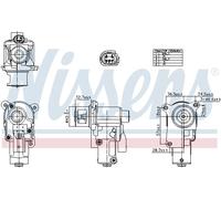 Valvola aria secondaria elettrico 98552 NISSENS per VW JETTA III GOLF VI BEETLE