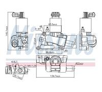 NISSENS AGR-Valvola Con Guarnizioni Adatta Per Opel Corsa B 98227