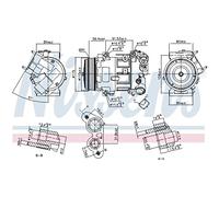 NISSENS Compressore aria condizionata 890324 GRANDLAND X (A18)