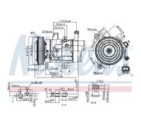 NISSENS 890159 Compressore aria condizionata