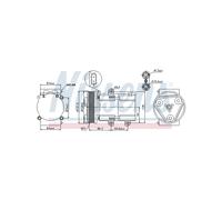 NISSENS Compressore Climatizzazione Per Ford Cougar Mondeo I II III Transit