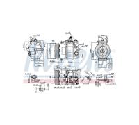 NISSENS Compressore Climatizzazione Per MERCEDES CLC T-Model E CLK SLK