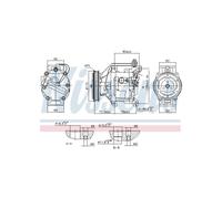 NISSENS Compressore Climatizzazione Per Toyota Echo Yaris 8831052350 8832052010