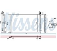 Condensatore, impianto di climatizzazione NISSENS 941226