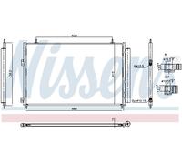 NISSENS Condensatore Climatizzatore Alluminio Per Toyota WWA4_ AVA4_ ZSA4_