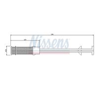 NISSENS 95407 Essiccatore climatizzatore Essiccatore Climatizzatore Essiccatore aria condizionata Filtro disidratatore aria condizionata