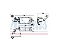 NISSENS Intercooler Scambiatore Radiatore Per Opel Astra G Zafira A