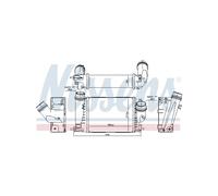 NISSENS Intercooler Scambiatore Radiatore Per Renault Espace V 144969690R