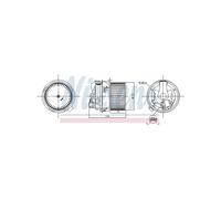 NISSENS Motore Elettrico Ventola Abitacolo Per Renault Duster Dacia Lodgy