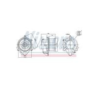 NISSENS Motorino Ventilatore Abitacolo Per Fiat Idea Lancia Ypsilon 77362402