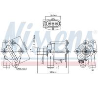 NISSENS Pompa Acqua di Raffreddamento Elettrico per Volvo XC60 D4 D3 XC90 II