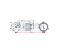 NISSENS Pulseur d’Air Habitacle Per Peugeot Opel Fiat Ducato 6441Y1 77364090