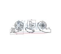 NISSENS Pulseur D’Aria Abitacolo Per Opel Meriva A 13124703 1845092