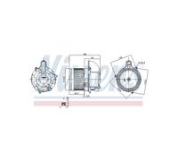 NISSENS Pulseur d'Air Abitacolo Per Renault ZOE 272103334R