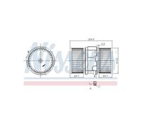 NISSENS Pulseur d'Aria Abitacolo Per Renault Fluence Megane III 272104377R