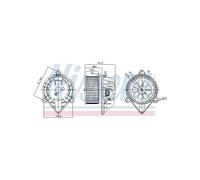 NISSENS Pulseur d'Aria Abitacolo per Renault Opel Nissan Trucks 2720500QAC