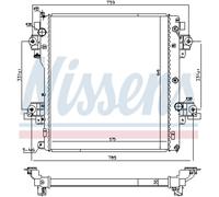 NISSENS Radiatore motore