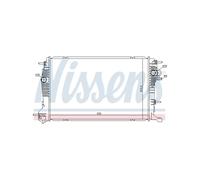 NISSENS Radiatore Acqua Motore Per Renault Grand Scénic III 1.6 dCi 1.9 2.0 16V