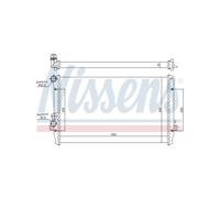 NISSENS Radiatore Acqua Motore per VW Golf IV Bora Seat Toledo II Leon