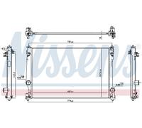 Radiatore, raffreddamento motore NISSENS 606786