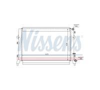 NISSENS Radiatore Bassa Temperatura Intercooler Per VW Beetle 1K0.121.251BN