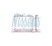NISSENS 61742A Radiatore motore