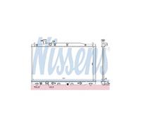 Radiatore Alette di raffreddamento saldate 68139 NISSENS per HONDA CR-V III