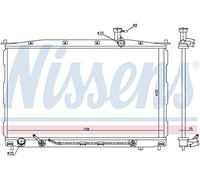NISSENS 67505 Radiatore motore