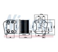 NISSENS Radiatore Olio Adatto A per Mercedes-Benz Classe M W163 ML 270 CDI E