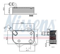 NISSENS Radiatore Olio Adatto Per Audi A4 8E2 B6 2.0 8EC B7 8E5 8ED VW Passat