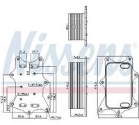 NISSENS Radiatore Olio Adatto Per Mercedes-Benz T-Modello S205 W205