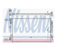 NISSENS Radiatore, Raffreddamento motore 65303 Compatibile con: AUDI A3, A3 Cabriolet, A3 Limousine, A3 Sportback, Q2, Q3, Q3 Sportback, SEAT ATECA, LEON, LEON SC, LEON Sportstourer, LEON ST, TARRACO