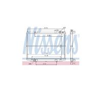 Radiatore, raffreddamento motore NISSENS 67356